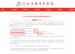 2020年江西省成人高校招生录取控制分数线